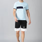 Trendy Sky-Blue T-shirt and Shorts Combo