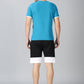 Trendy Aqua-Blue T-shirt and Shorts Combo