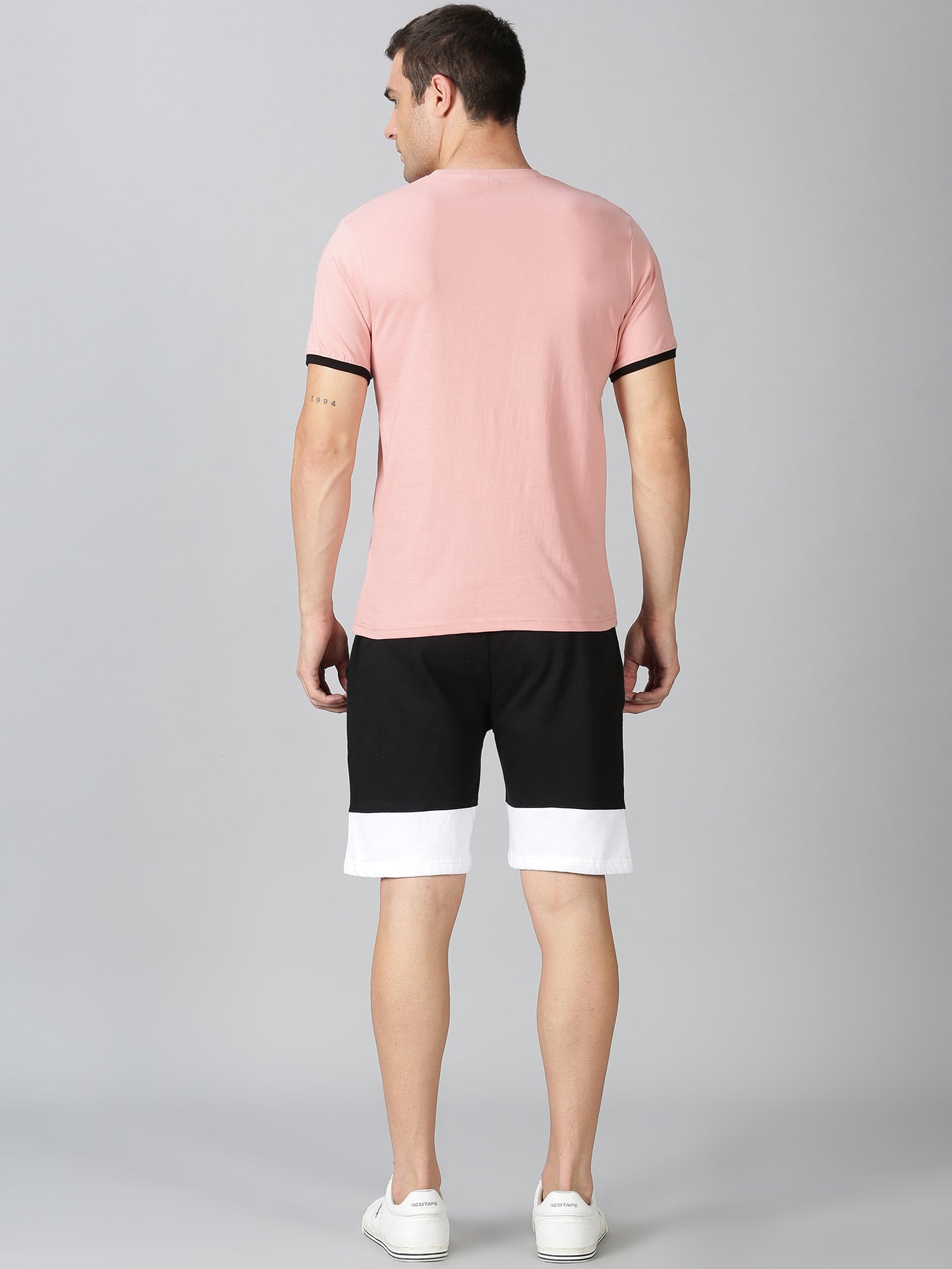 Trendy Peach T-shirt and Shorts Combo