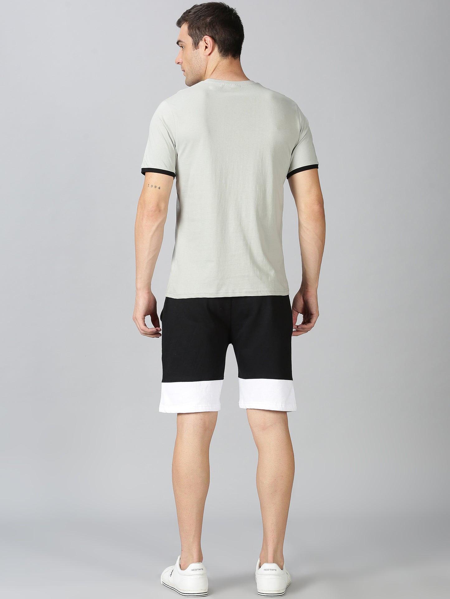 Trendy Grey T-shirt and Shorts Combo
