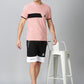 Trendy Peach T-shirt and Shorts Combo
