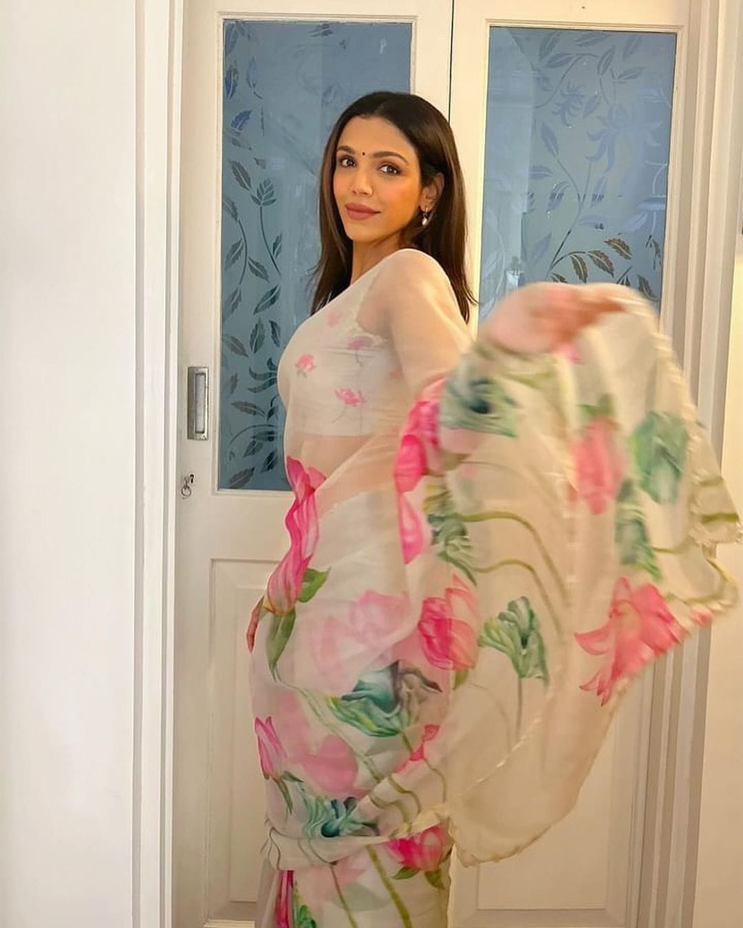 Exclusive Floral Handwork Saree