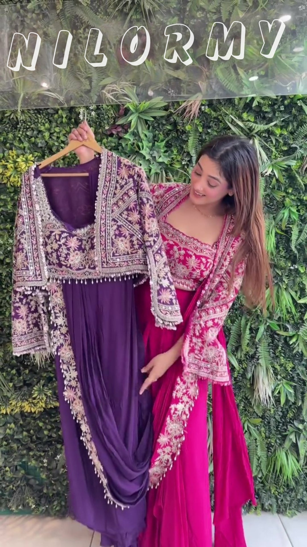 DRAPE SAREE WITH CHIC SHRUG