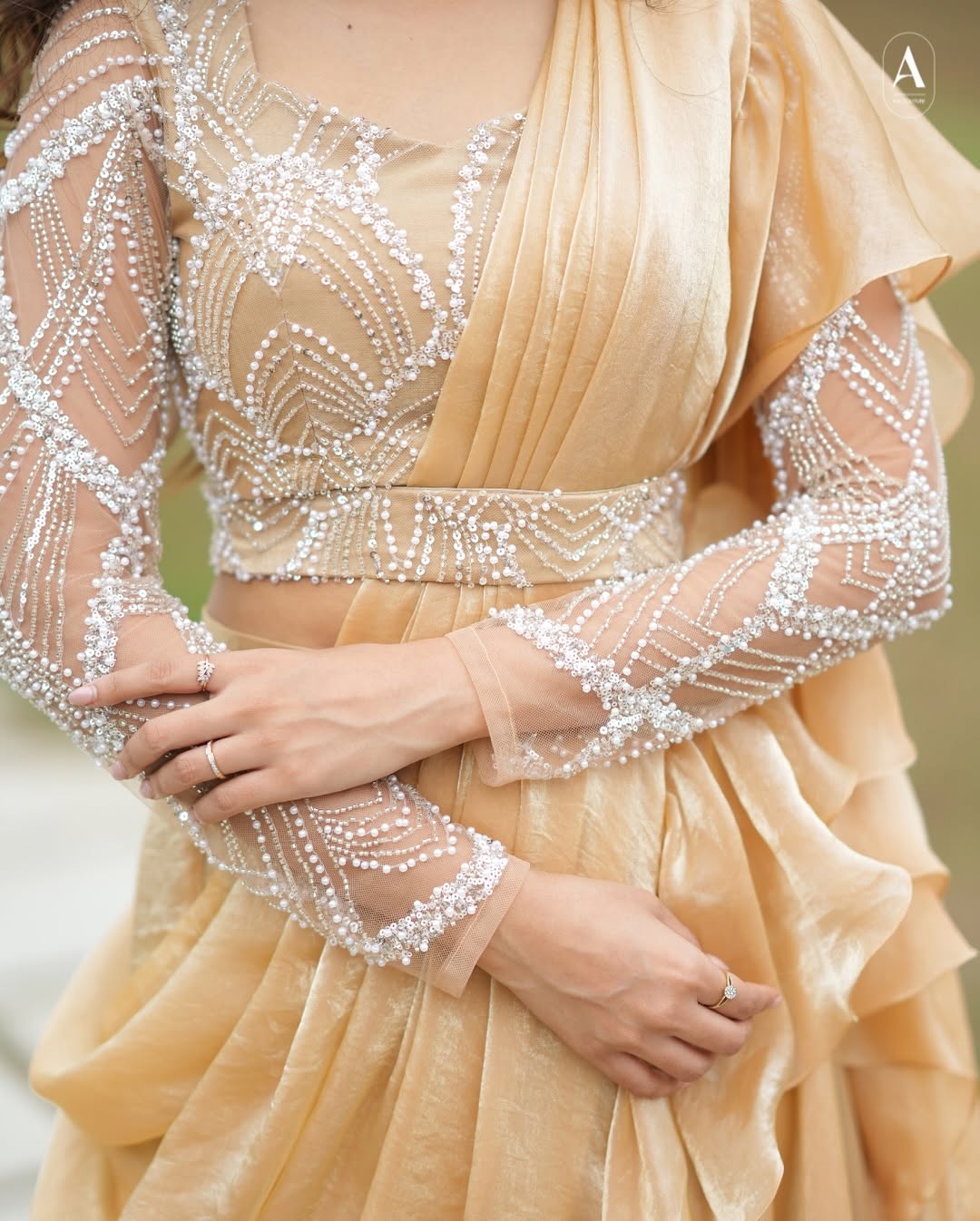 Premium Ruffle Designer Lehanga Saree