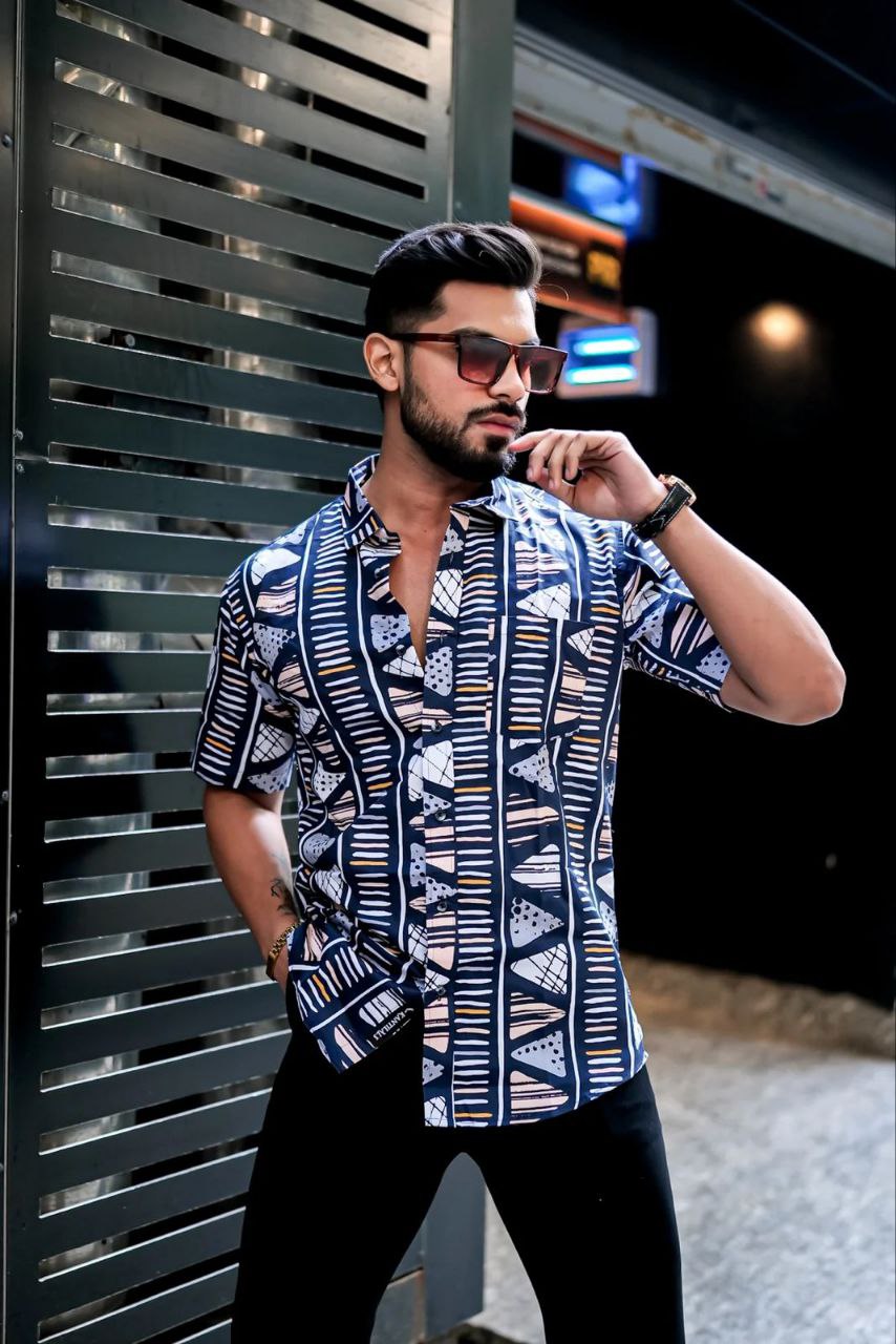 Cotton Half Sleeve Men's Shirt