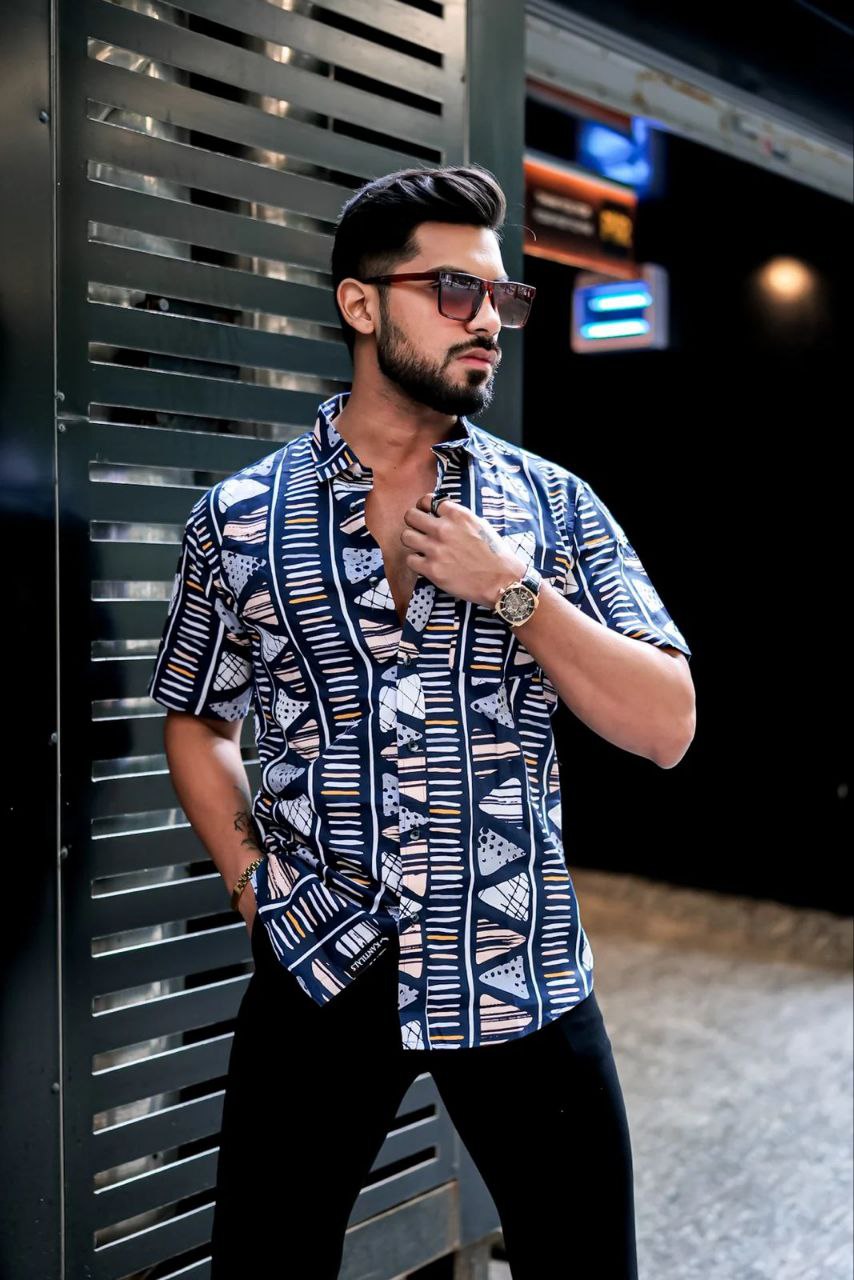 Cotton Half Sleeve Men's Shirt