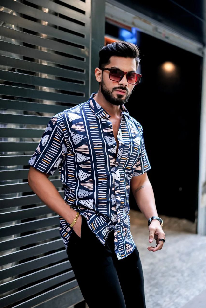 Cotton Half Sleeve Men's Shirt