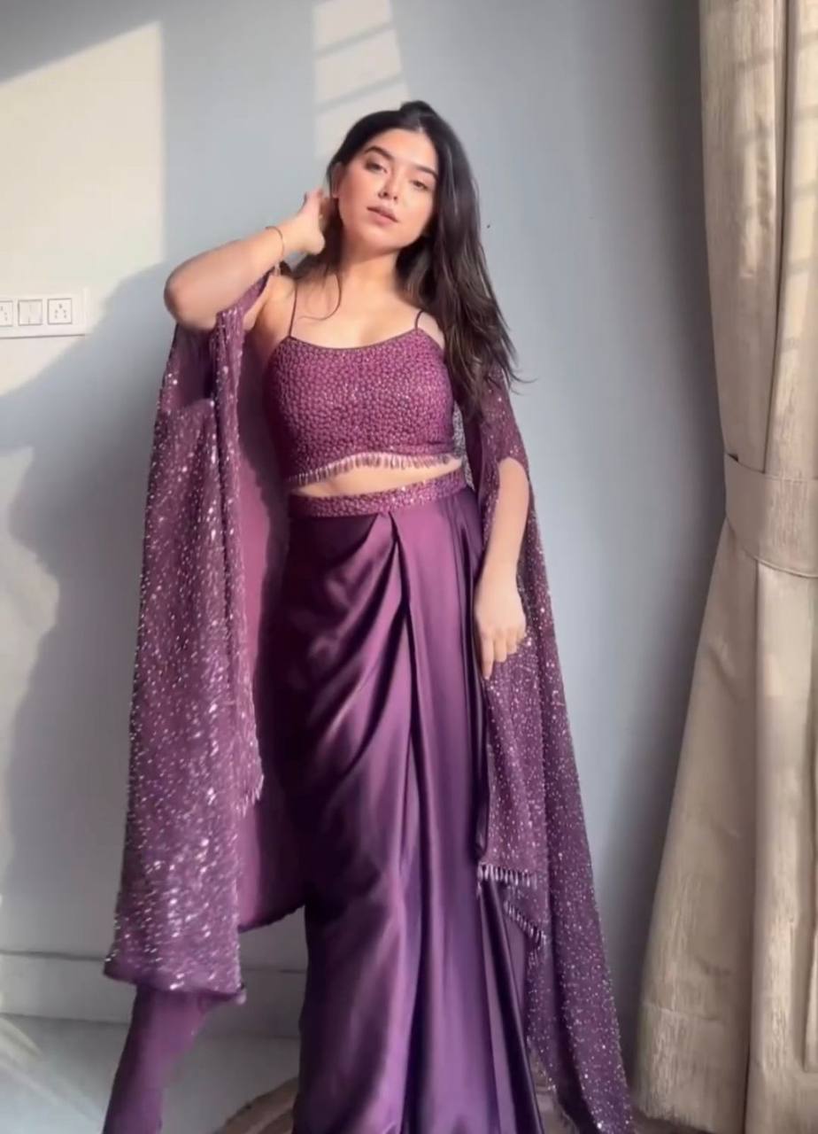 DESIGNER FANCY WESTERN STYLE RANGOLI SILK OUTFIT