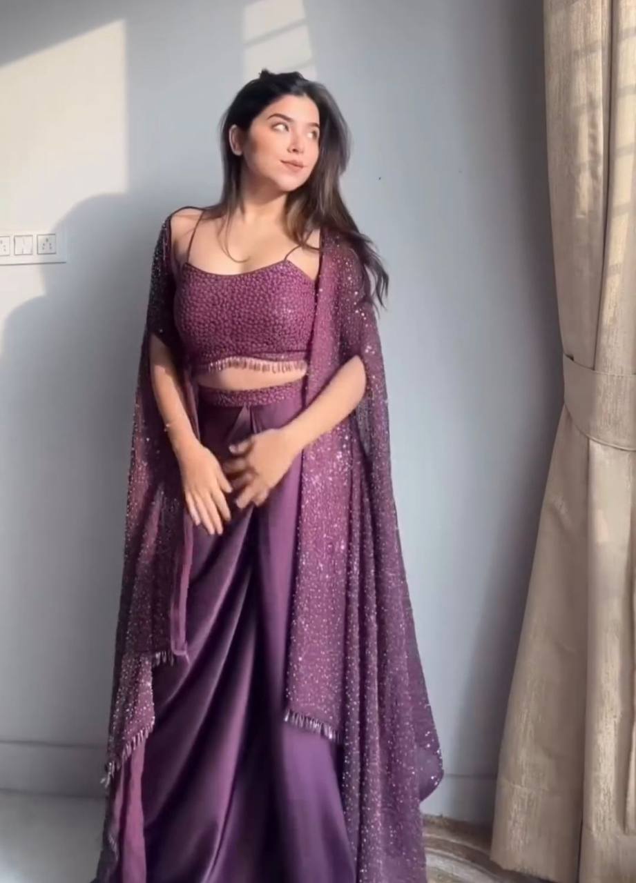 DESIGNER FANCY WESTERN STYLE RANGOLI SILK OUTFIT