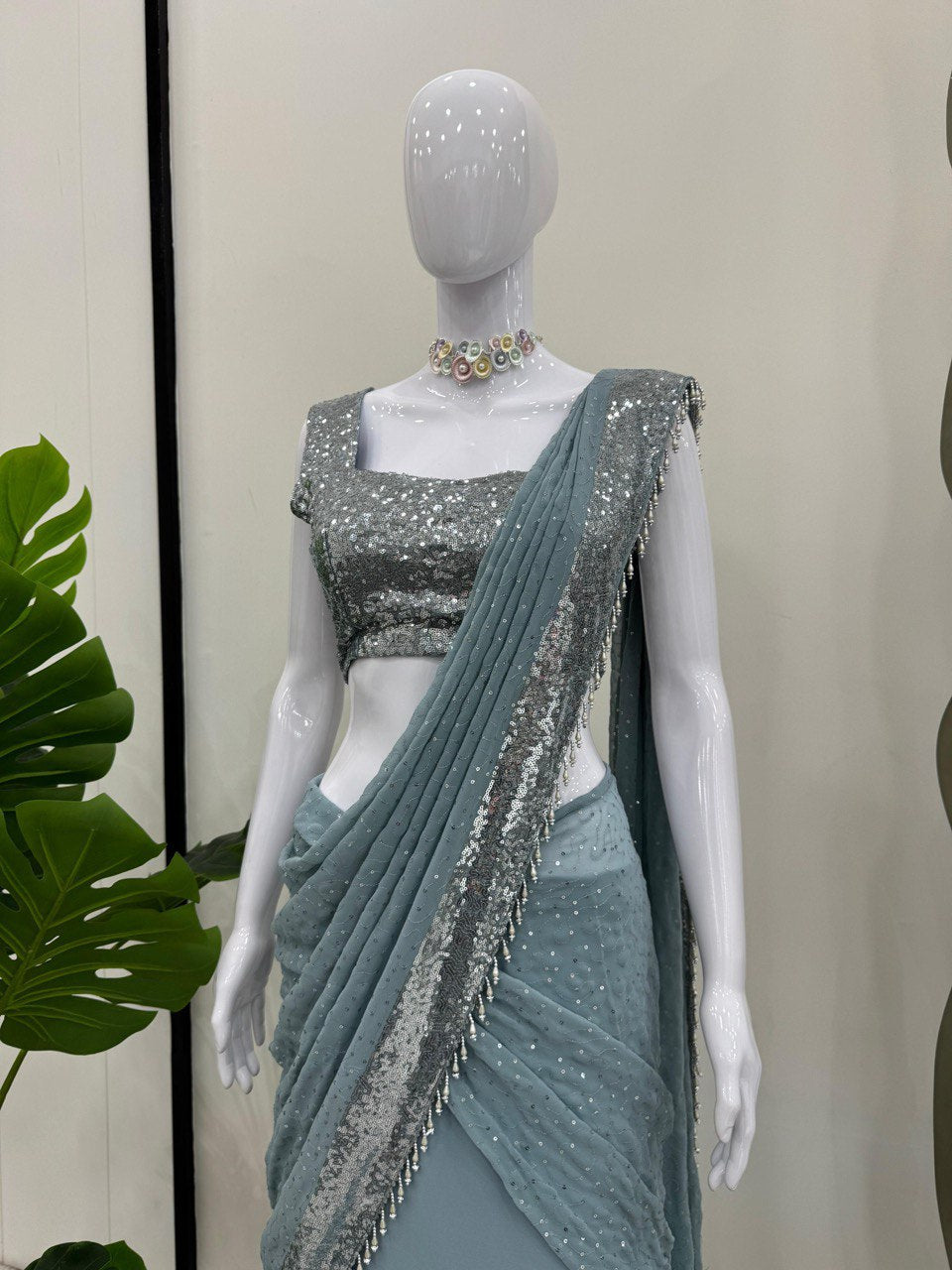 Ready-to-Wear Lehenga Saree – Effortless Elegance