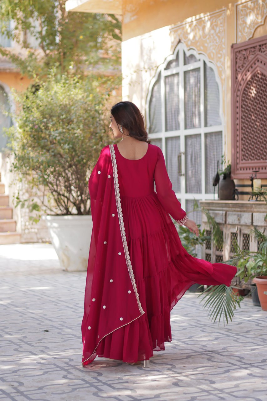 Premium Designer Readymade Gowns & Dressess & Dresses with Dupatta Set