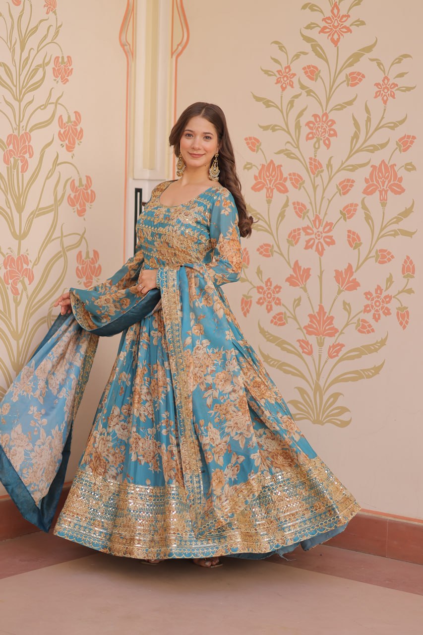 Premium Designer Readymade Gowns & Dressess & Dresses with Dupatta