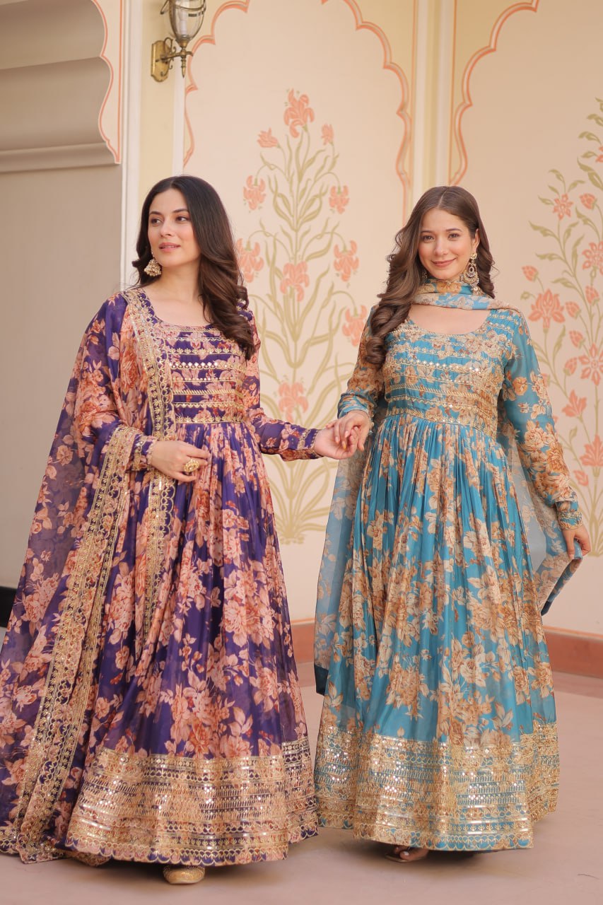Premium Designer Readymade Gowns & Dressess & Dresses with Dupatta