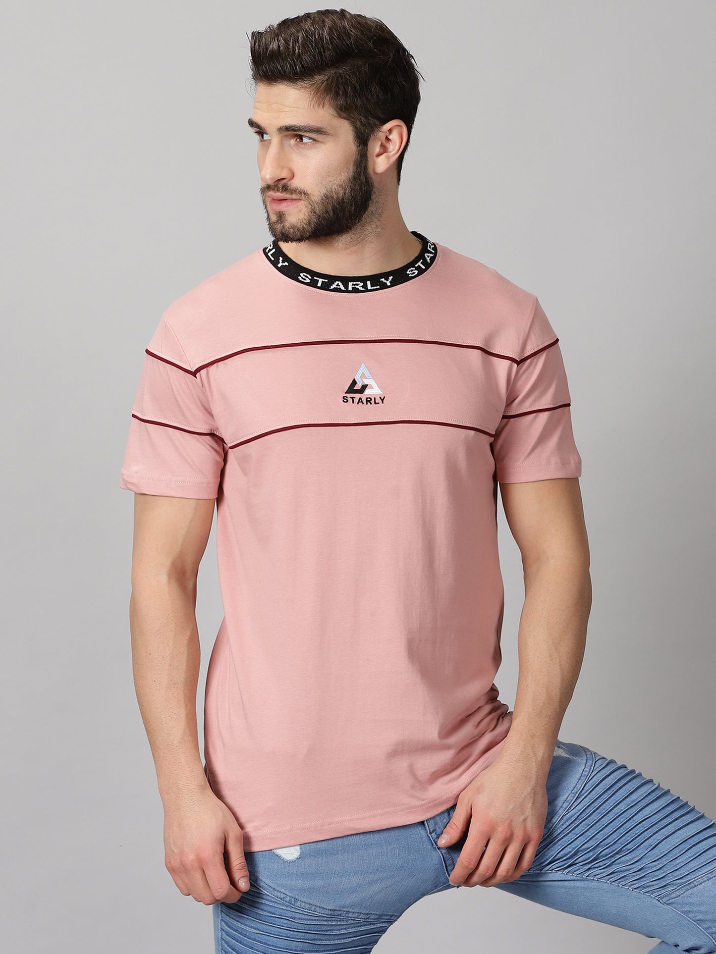 Piping Peach T-Shirt