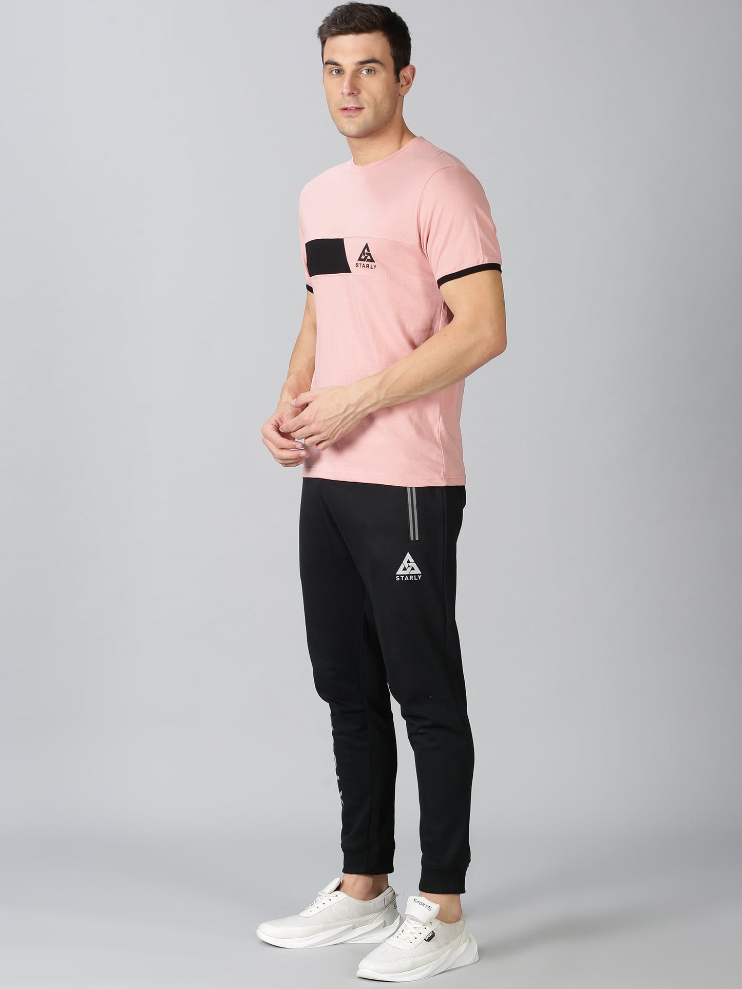 Peach & Black Co-Ords Tracksuit