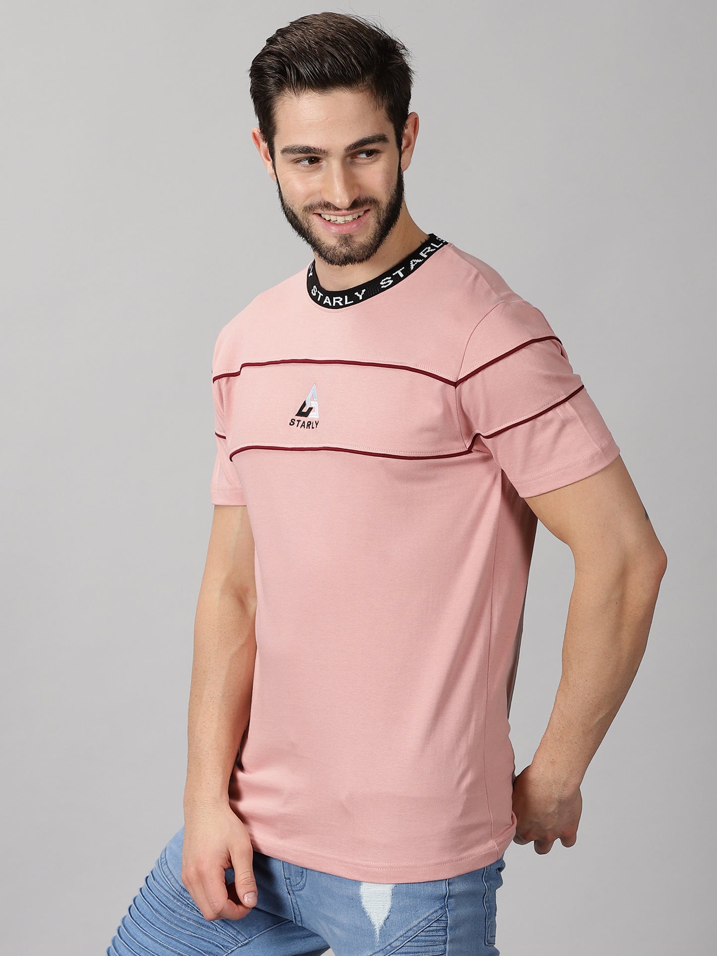 Piping Peach T-Shirt