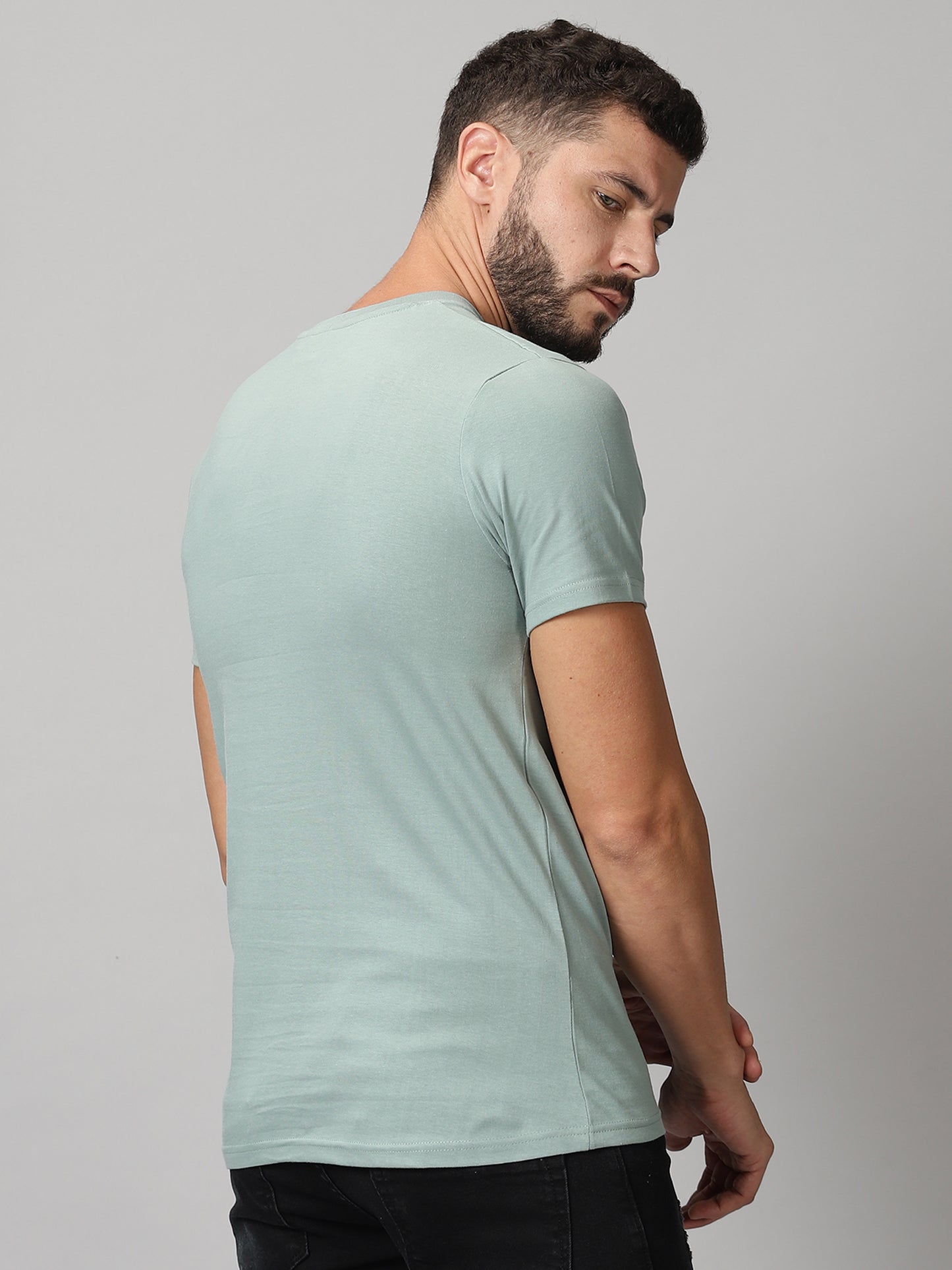 ColourBlocked T-Shirt: C-Green