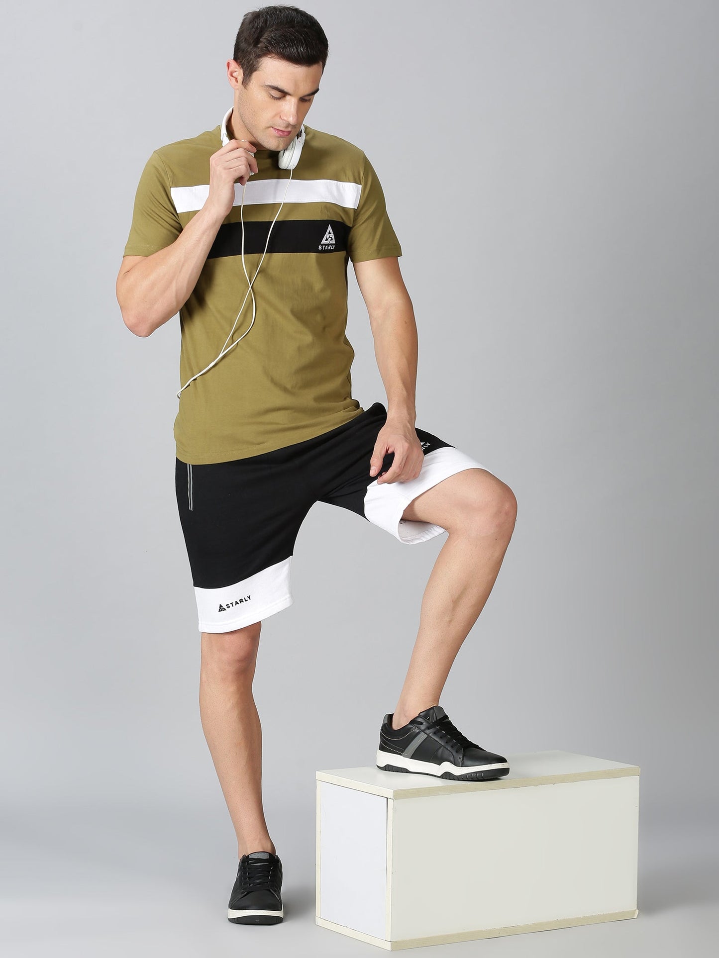 Men's Half Sleeve T-Shirt : Olive Green
