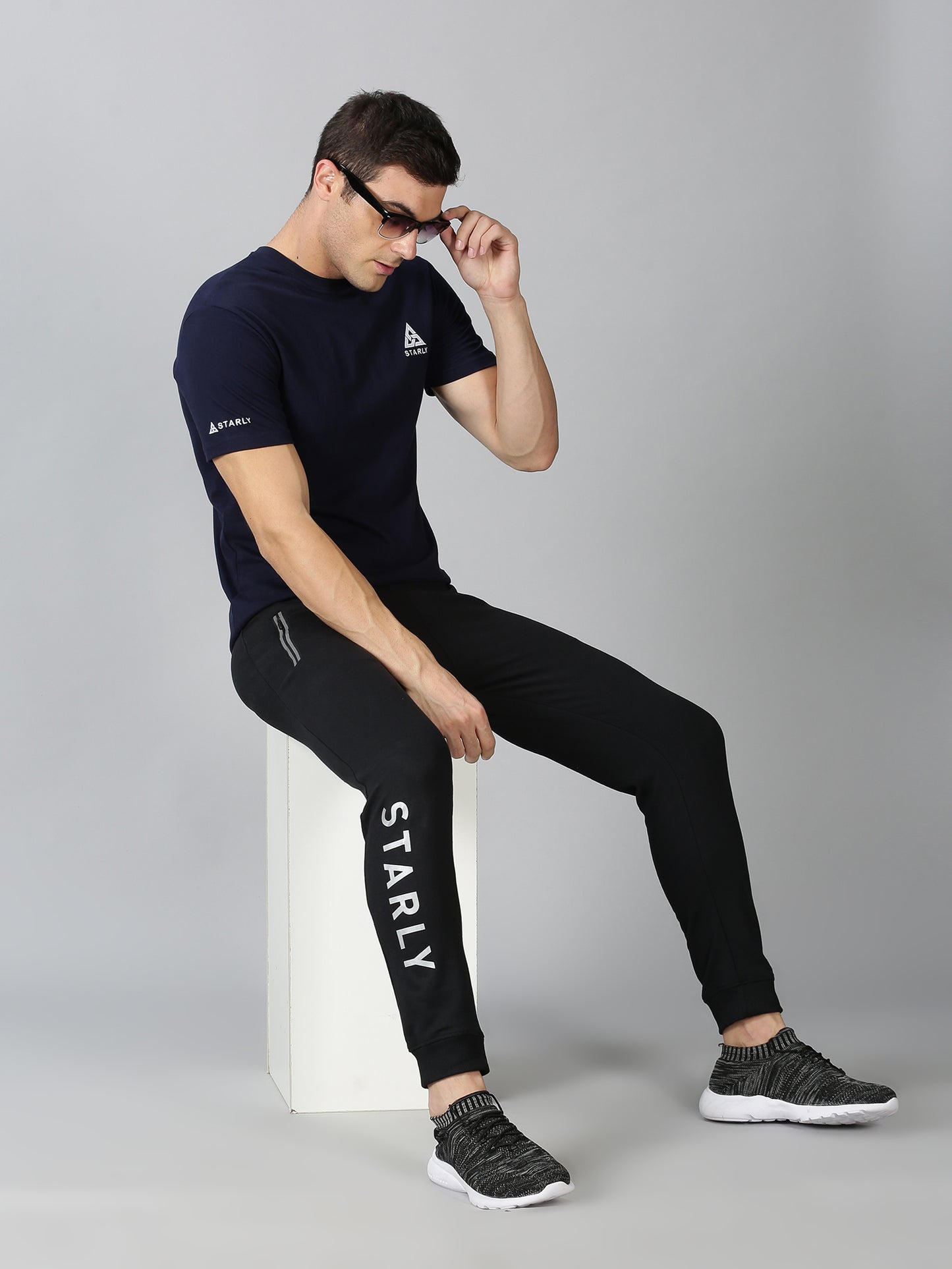 Navy-Blue Black Co-Ords