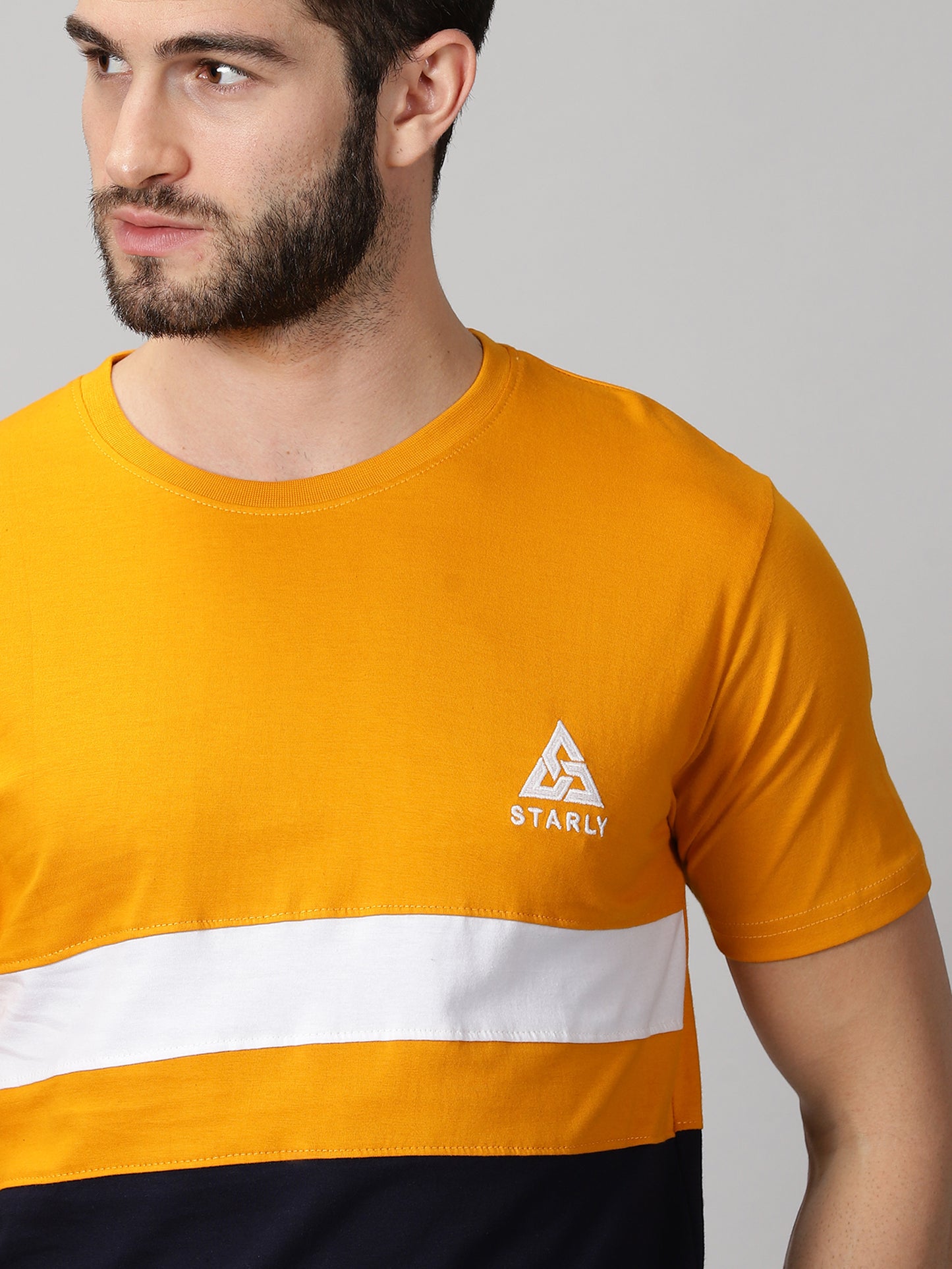 ColourBlocked T-Shirt: Yellow