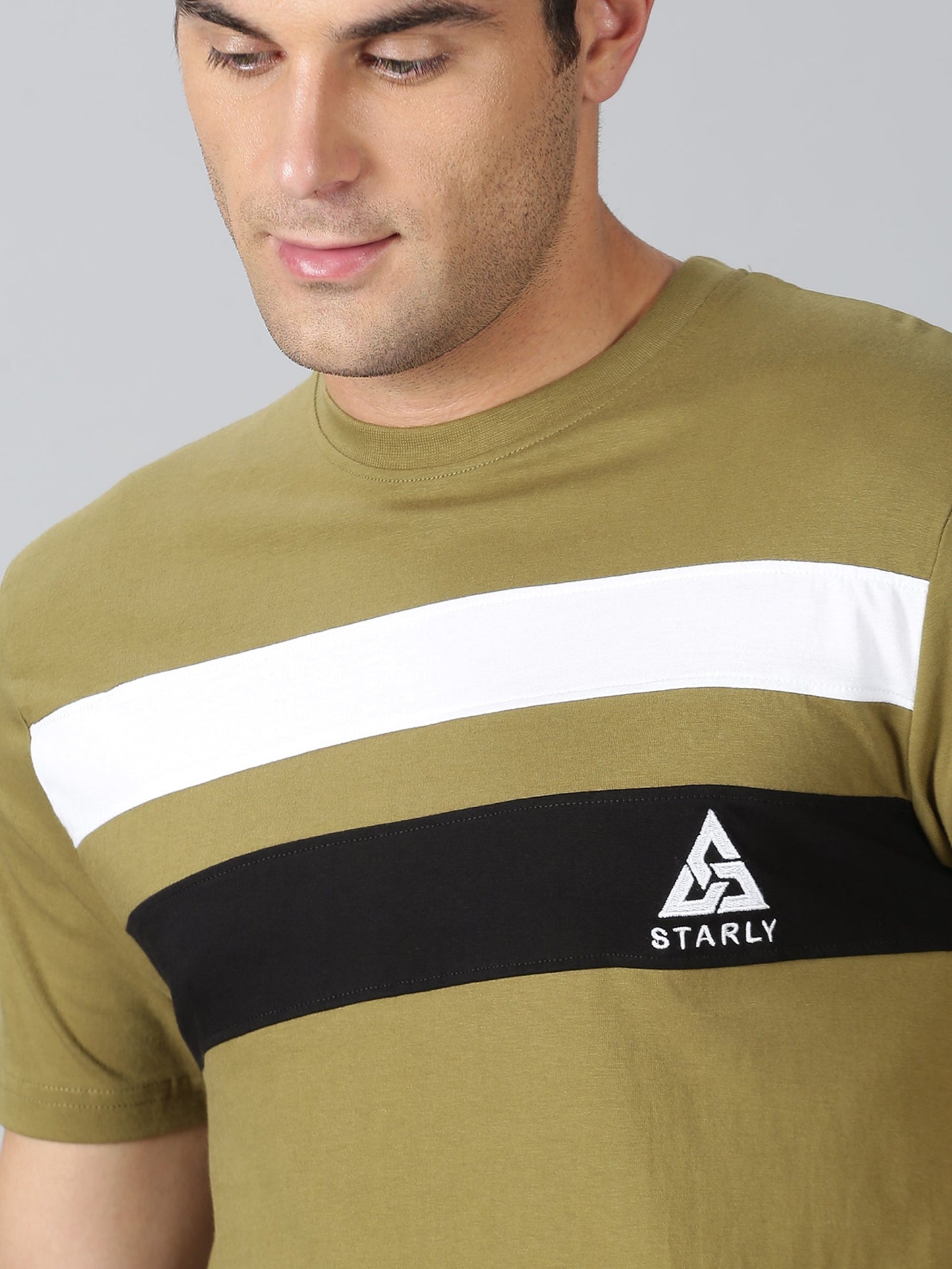 Men's Half Sleeve T-Shirt : Olive Green
