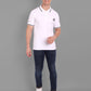 Solids Polo T-Shirt : White