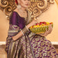 PURPLE ZARI WORK BANARASI SAREE