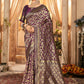 PURPLE ZARI WORK BANARASI SAREE
