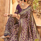 PURPLE ZARI WORK BANARASI SAREE