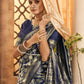 NEVY BLUE ZARI WORK BANARASI SAREE