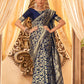NEVY BLUE ZARI WORK BANARASI SAREE