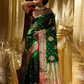 Green Woven Kanjivaram Banarasi Jacquard Sari