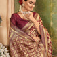 MAROON ZARI WORK BANARASI SAREE