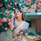 Soft Silk Assam Saree (Blue)