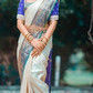Soft Silk Assam Saree (Blue)
