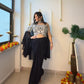 Black & White Thread-Embroidered Lehenga Set