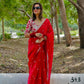 Glamorous Designer Saree in Jimmy Chu Fabric with Thread & Sequin Work