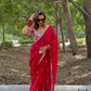 Glamorous Designer Saree in Jimmy Chu Fabric with Thread & Sequin Work