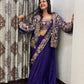 INDO-WESTERN DRAPE SAREE