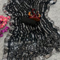 Black Georgette made Saree with Heavy Sequence Embroidery Work