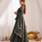 New Designer Bandhej Gowns & Dressess & Dresses Set – Pure Soft Chiffon Anarkali with Dupatta and Pant