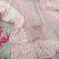 Soft Net Beautiful Sequence Work Light Pink Saree