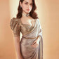 Premium Frandy Chiffon with Dual Sequin & Dori Embroidery Wor