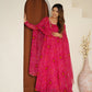 New Designer Bandhej Gowns & Dressess & Dresses Set – Pure Soft Chiffon Anarkali with Dupatta and Pant
