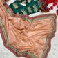 Peach Twil Net Designer Saree