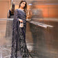 Black Georgette made Saree with Heavy Sequence Embroidery Work