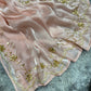 Baby Pink Handwork Saree