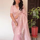 Baby Pink Handwork Saree