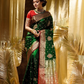 Green Woven Kanjivaram Banarasi Jacquard Sari