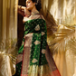 Green Woven Kanjivaram Banarasi Jacquard Sari
